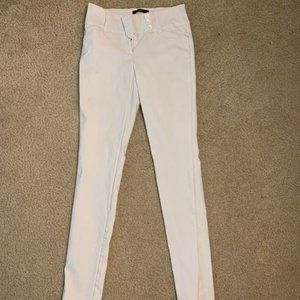 High Rise White Pants